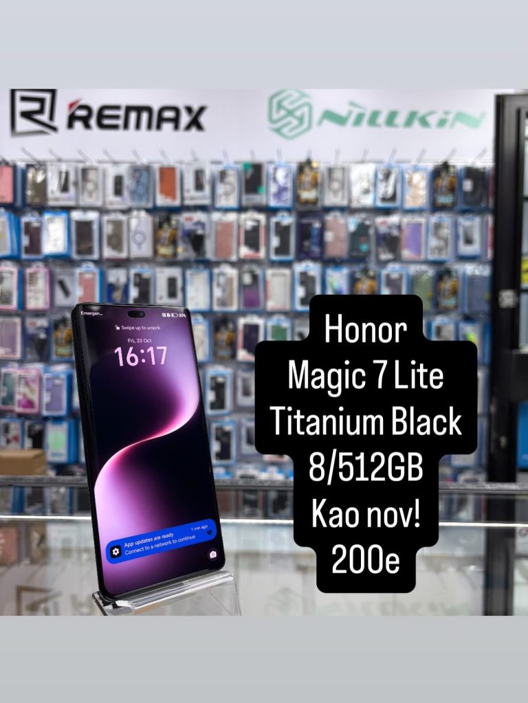 Honor Magic 7 Lite 8/512GB Titanium Black – polovan telefon, JetSet Novi Beograd