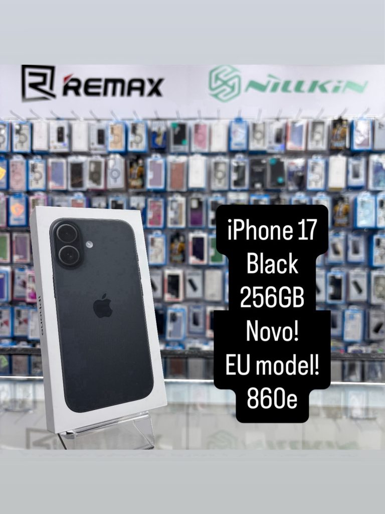iPhone 17 256GB Black – nov telefon, JetSet Novi Beograd