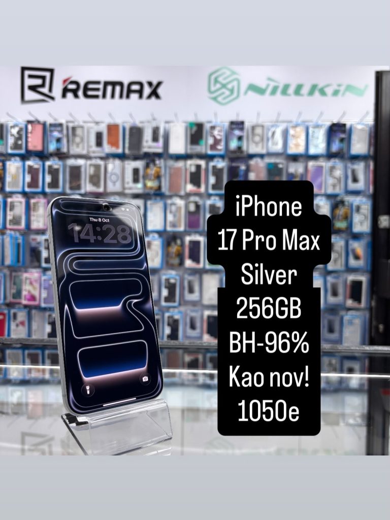 iPhone 17 Pro Max 256GB Silver – polovan telefon, JetSet Novi Beograd