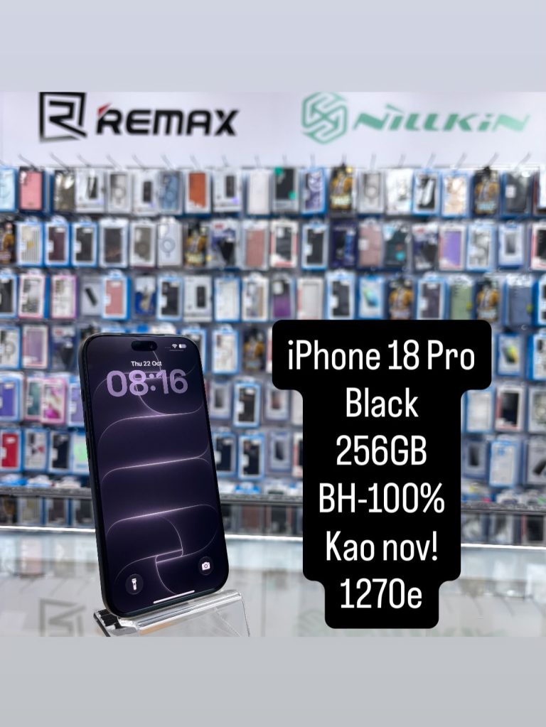 iPhone 18 Pro 256GB Black – polovan telefon, JetSet Novi Beograd