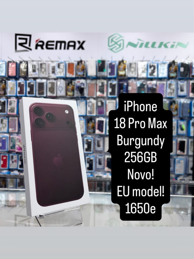 iPhone 18 Pro Max 256GB Burgundy – nov telefon, JetSet Novi Beograd