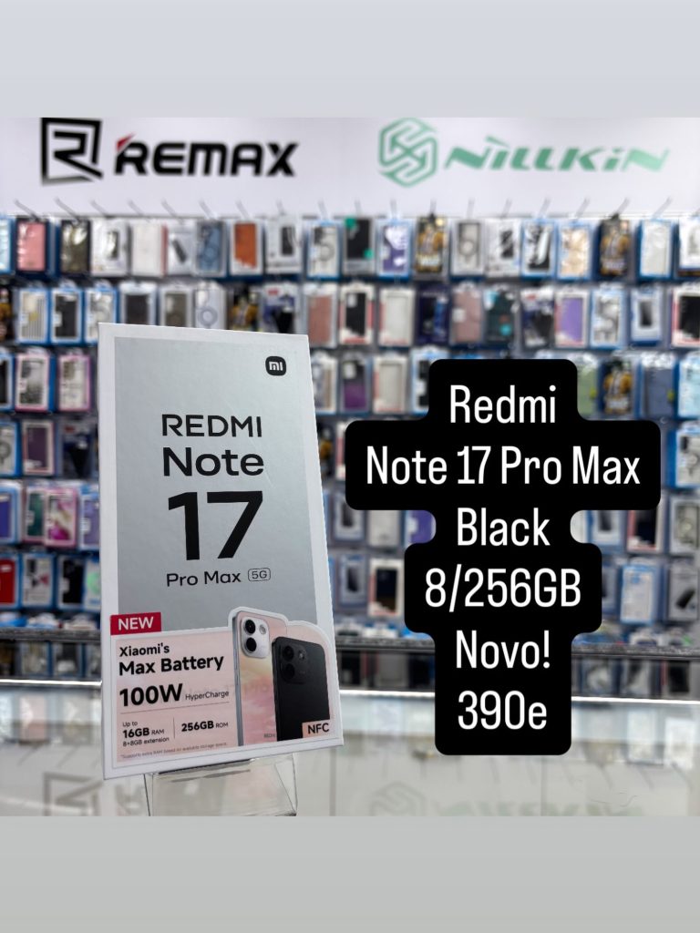 Redmi Note 17 Pro Max (5g) 8/256GB Black – nov telefon, JetSet Novi Beograd